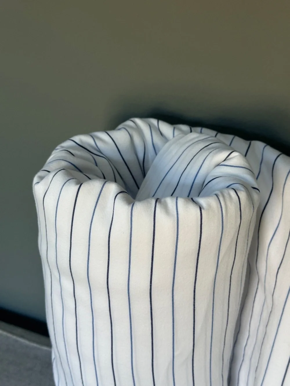 Restoration Hardware Italian Cotton Pinstripe King Duvet Cover